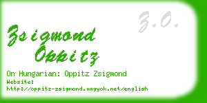 zsigmond oppitz business card